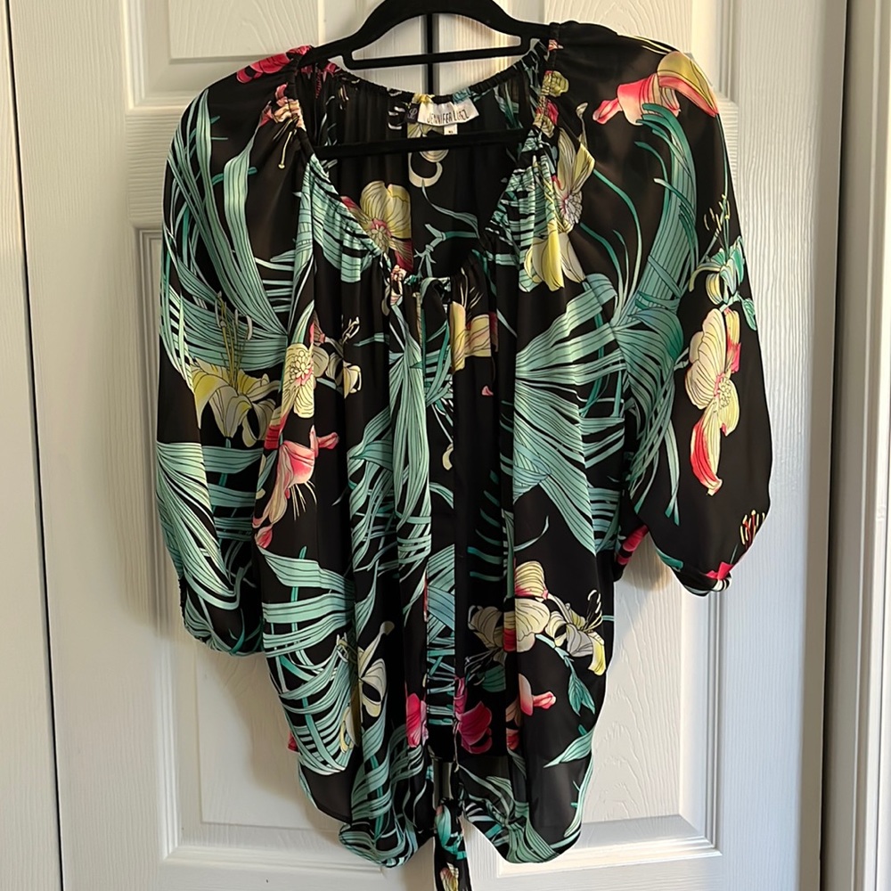 Jennifer Lopez floral blouse